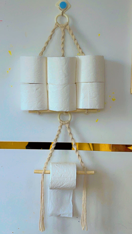 Ensemble porte, papier toilette